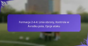 Formacja 2-4-4: Linia obrony, Kontrola w środku pola, Opcje ataku