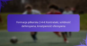Formacja piłkarska 2-4-4: Kontrataki, solidność defensywna, kreatywność ofensywna